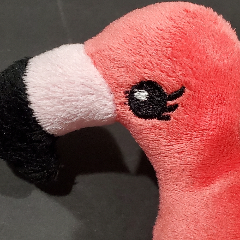 Wild Republic Plush Pink Flamingo Mini Purse Bag Pocketbook With Strap EUC - Picture 2 of 13